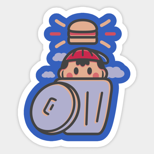 Trash Burger Sticker by Minilla